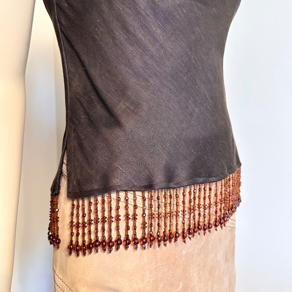 Lafayette 148 beaded linen top - Picture 6 of 13